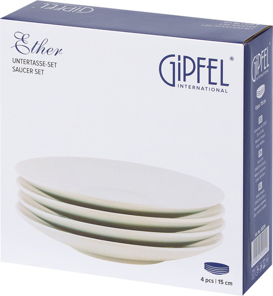 Изображение товара Набор блюдец Gipfel Ether 52224 (4шт, светло-голубой)