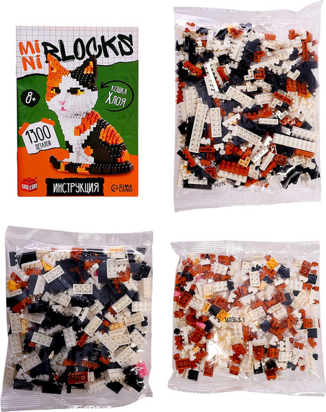 Изображение товара Микроконструктор Unicon Mini Blocks. Кошка Хлоя 16036 / 10702982