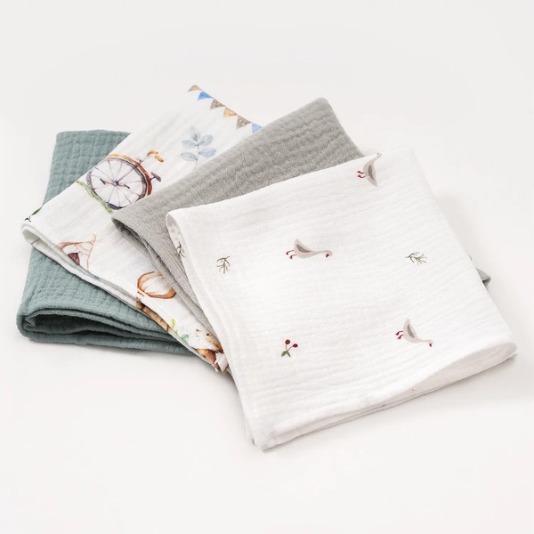 Изображение товара Набор платков носовых Perina КМС.4.29-0 (4шт, цветной микс)