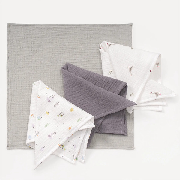 Изображение товара Набор платков носовых Perina КМС.4.29-0 (4шт, цветной микс)