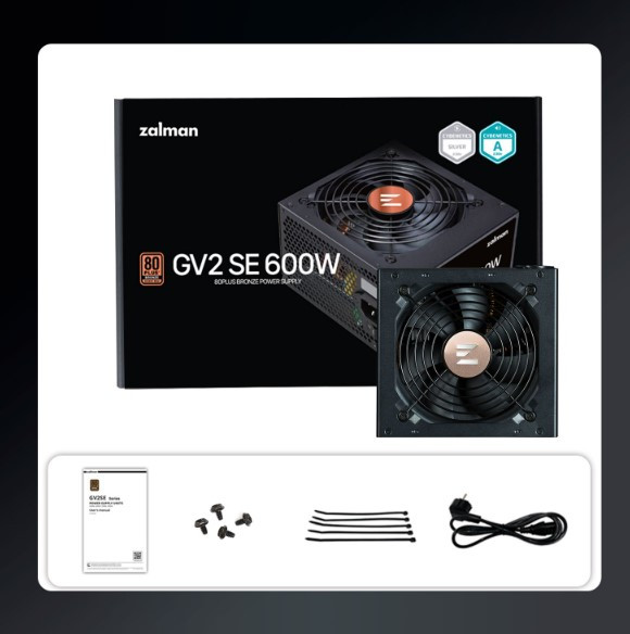 Изображение товара Блок питания для компьютера Zalman 600W ZM600-GV2SE