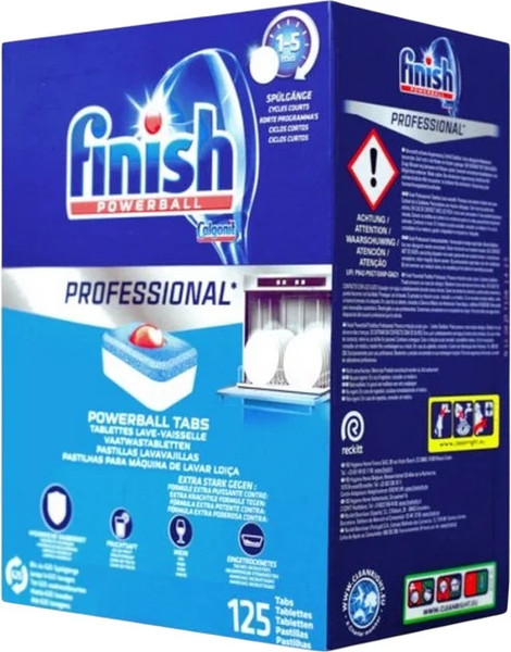 Изображение товара Таблетки для посудомоечных машин Finish Professional Powerbal (125шт)