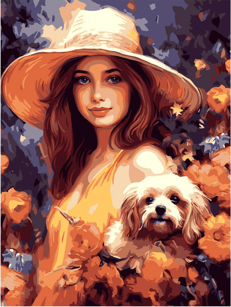 Изображение товара Картина по номерам Lori В саду / Кпн-310