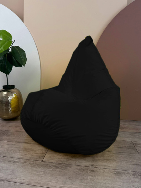 Изображение товара Бескаркасное кресло Flagman Груша Софт 130x85 XL GXL.1-01 (черный)