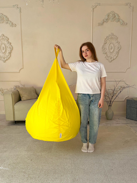 Изображение товара Бескаркасное кресло Flagman Груша Софт 130x85 XL GXL.1-07 (желтый)