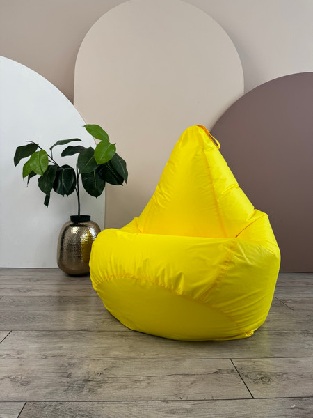 Изображение товара Бескаркасное кресло Flagman Груша Софт 130x85 XL GXL.1-07 (желтый)