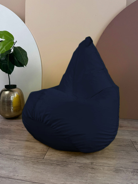 Изображение товара Бескаркасное кресло Flagman Груша Софт 130x85 XXL GXL.1-14 (темно-синий)