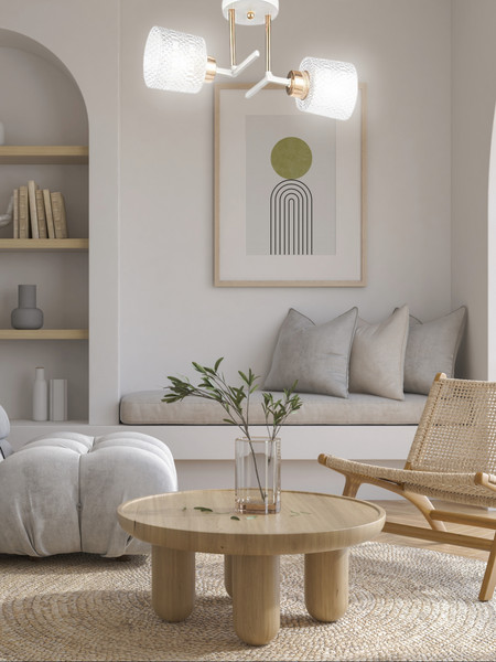 Изображение товара Потолочный светильник Aitin-Pro НПБ 02-2x40-101 / 6256/2 (белый/золото)