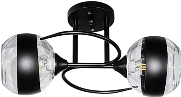 Изображение товара Потолочный светильник Aitin-Pro НПБ 02-2x60-101 / 6272/2 (черный)