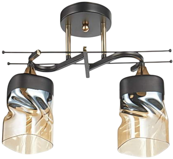 Изображение товара Потолочный светильник Aitin-Pro НПБ 02-2x60-101 / 6284/2 (черный/золото)