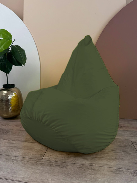 Изображение товара Бескаркасное кресло Flagman Груша Софт 130x85 XL GXL.2-03 (светло-оливковый)