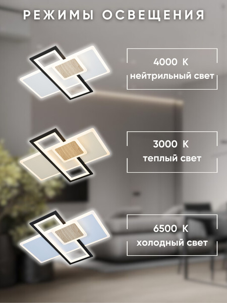 Изображение товара Люстра Aitin-Pro WD1042 (черный/белый)