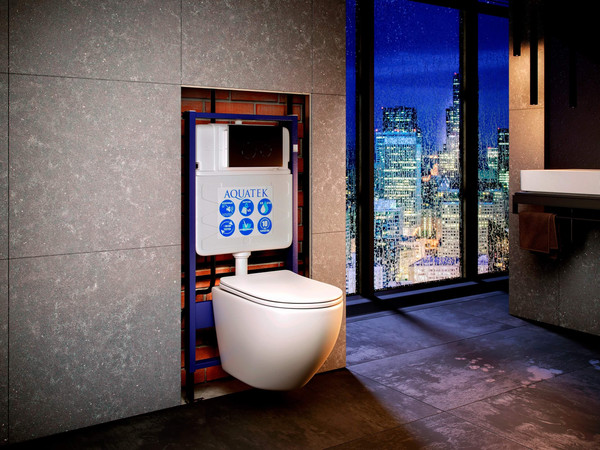 Изображение товара Унитаз подвесной с инсталляцией Aquatek Европа T INS-0000012 + KDI-0000016 + KKI-0000001 + AQ1106T-00