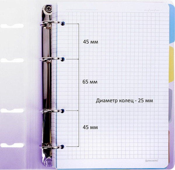 Изображение товара Тетрадь Brauberg Grade / 404627 (120л, фиолетовый)