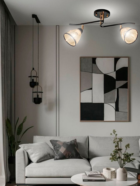 Изображение товара Спот Aitin-Pro НПБ 02-2x60-101 / 6291/2 (черный/золото)