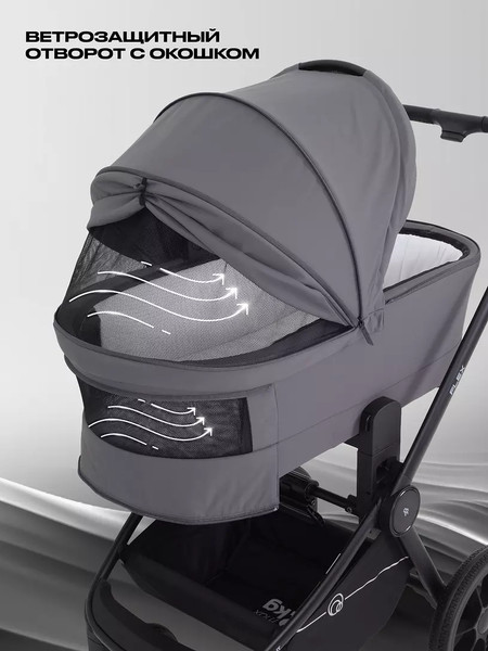 Изображение товара Детская универсальная коляска Rant Flex 3в1 / RA077 (графит)
