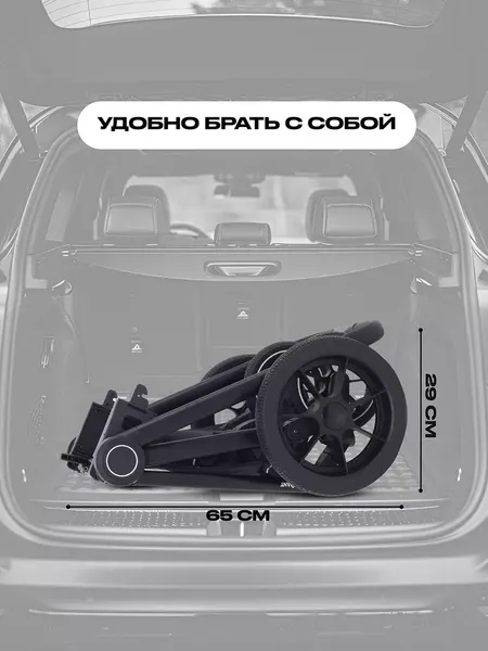 Изображение товара Детская универсальная коляска Rant Flex 3в1 / RA077 (графит)