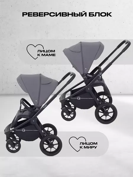 Изображение товара Детская универсальная коляска Rant Flex 3в1 / RA077 (графит)