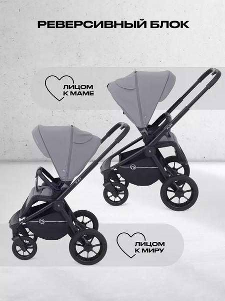 Изображение товара Детская универсальная коляска Rant Flex 3в1 / RA077 (серый)