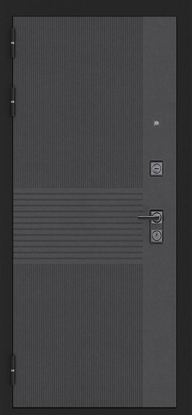 Изображение товара Входная дверь ГРАНИТ Гранж 77 графит нубук (86x205, левая)