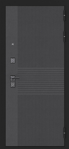 Изображение товара Входная дверь ГРАНИТ Гранж 77 графит нубук (86x205, правая)