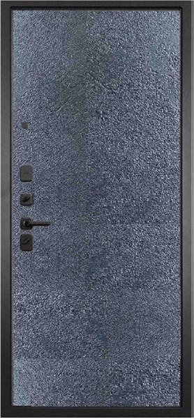 Изображение товара Входная дверь ГРАНИТ Гранж 77-1 бетон темный (86x205, левая)