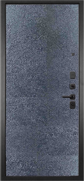Изображение товара Входная дверь ГРАНИТ Гранж 77-1 бетон темный (96x207, правая)