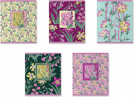 Изображение товара Тетрадь Erich Krause Floral Soul / 63424 (80л)