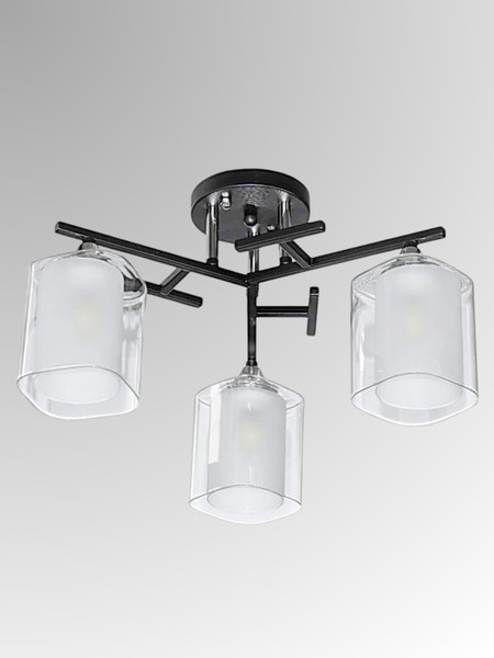 Изображение товара Люстра Aitin-Pro НПБ 02-3x60-101 / 5019/3 (черный/хром)