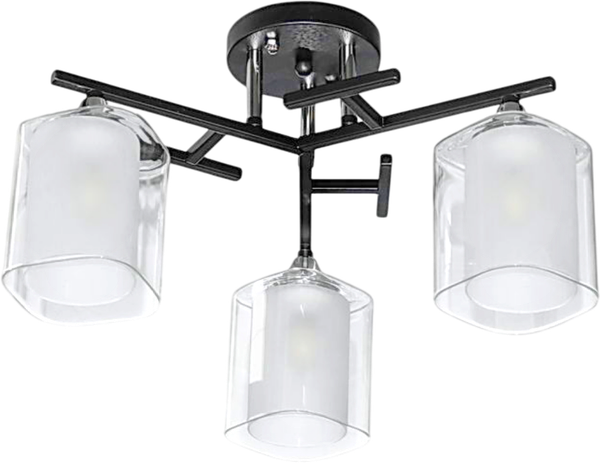 Изображение товара Люстра Aitin-Pro НПБ 02-3x60-101 / 5019/3 (черный/хром)