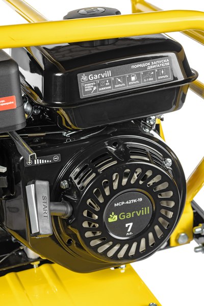 Изображение товара Мотоблок бензиновый Garvill MCP-427K-19 Extreme (колеса 19-7x8)