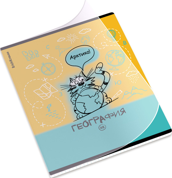 Изображение товара Тетрадь предметная Erich Krause Котоформулы. География / 62532 (48л)