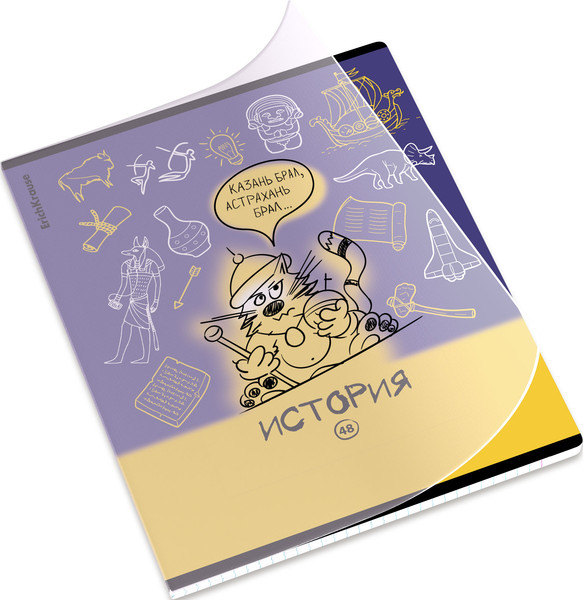 Изображение товара Тетрадь предметная Erich Krause Котоформулы. История / 62533 (48л)