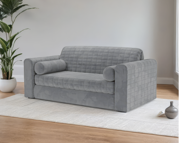 Изображение товара Диван Mebel-Ars Аккордеон Барон №5 НПБ 180x200 (Vivaldi 92/темно-серый)