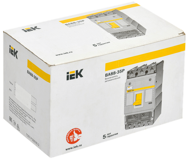 Изображение товара Выключатель автоматический IEK ВА88-35Р 3Р 250А 35кА / SVAR30-3-0250
