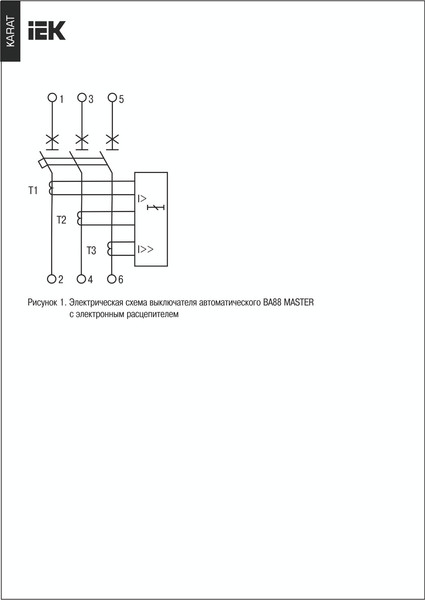 Изображение товара Выключатель автоматический IEK ВА88-40 3Р 800А 35кА / SVA50-3-0800-02