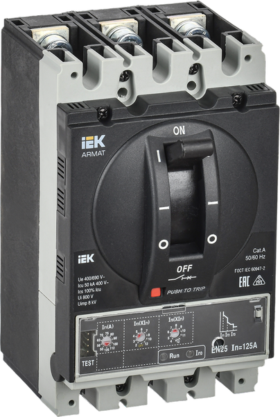 Изображение товара Выключатель автоматический IEK Armat AR-MCCB-3A-050-0125A-ELSC