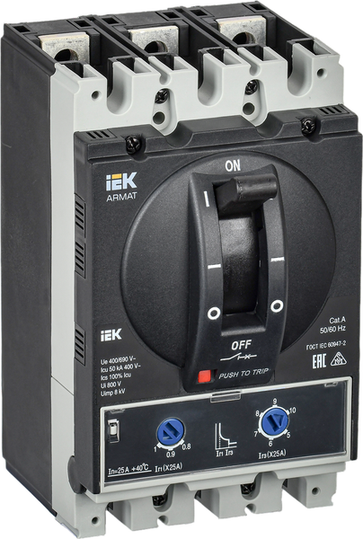 Изображение товара Выключатель автоматический IEK Armat AR-MCCB-3A-050-0025A-ATUC