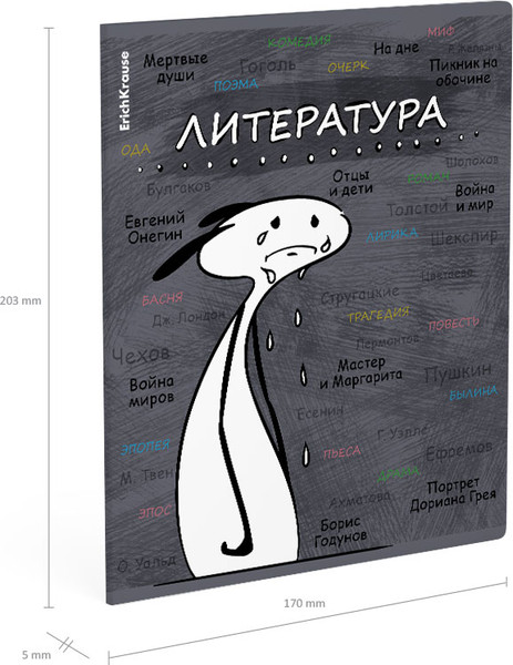 Изображение товара Тетрадь предметная Erich Krause Чубрик. Литература / 59469 (48л)