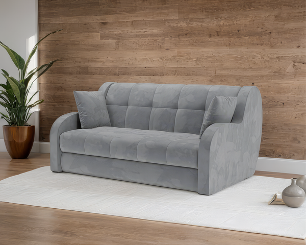 Изображение товара Диван Mebel-Ars Аккордеон Барон НПБ 140x200 (Vivaldi 92/темно-серый)