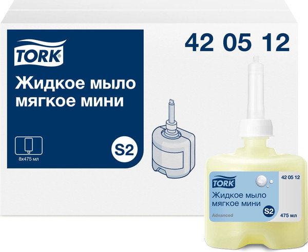 Изображение товара Мыло жидкое Tork Мягкое для рук / 42051225 (475мл)