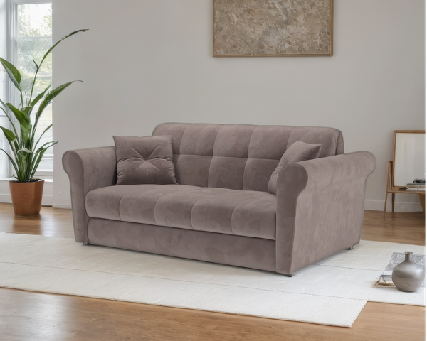 Изображение товара Диван Mebel-Ars Аккордеон Гранд ППУ 180x200 (Vivaldi 6/капучино)