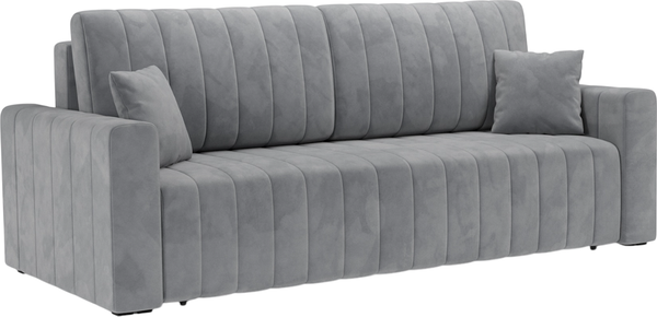 Изображение товара Диван Mebel-Ars Еврокнижка Лондон (Vivaldi 92/темно-серый)