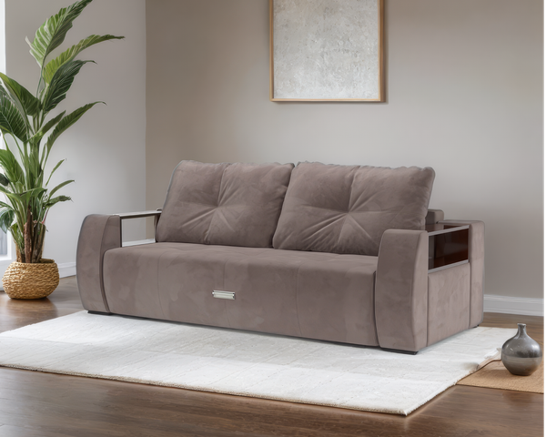 Изображение товара Диван Mebel-Ars Еврокнижка Мальтида (Vivaldi 6/капучино)