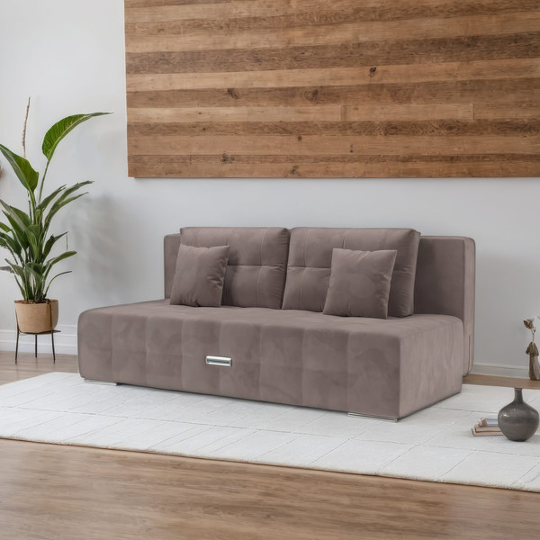 Изображение товара Диван Mebel-Ars Еврокнижка Марсель №4 (Vivaldi 6/капучино)