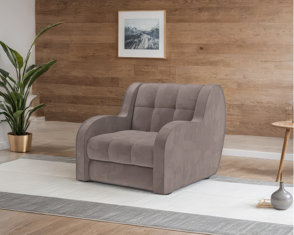 Изображение товара Кресло-кровать Mebel-Ars Аккордеон Барон (Vivaldi 6/капучино)