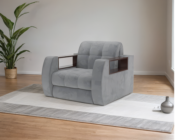 Изображение товара Кресло-кровать Mebel-Ars Барон №3 (Vivaldi 92/темно-серый)