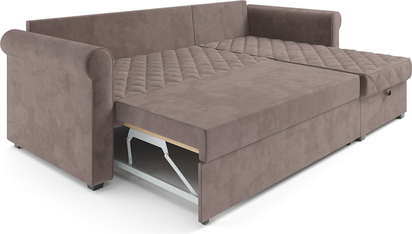 Изображение товара Диван угловой Mebel-Ars Берлин (Vivaldi 6/капучино)