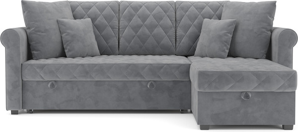 Изображение товара Диван угловой Mebel-Ars Берлин (Vivaldi 92/темно-серый)