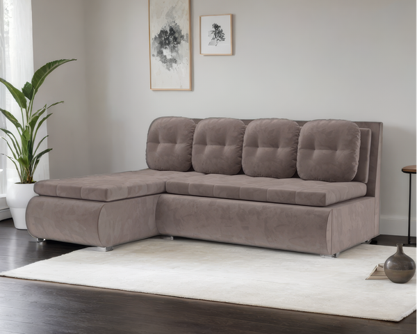 Изображение товара Диван угловой Mebel-Ars Кормак (Vivaldi 6/капучино)